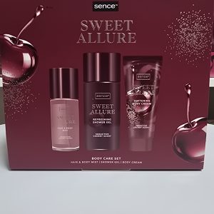set de cuidado corporal sence swet allure de 3 piezas